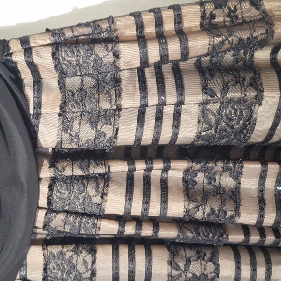 Black Formal Midi Dress, Sequins, Embroidered, Jessica Howard Sz 12, NWOT - Picture 12 of 14